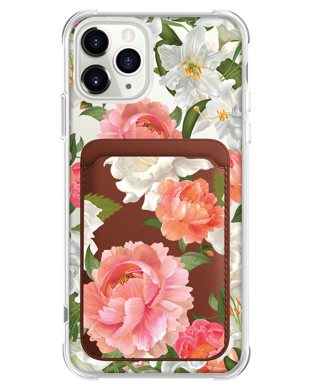 iPhone Magnetic Wallet Case - August Peony