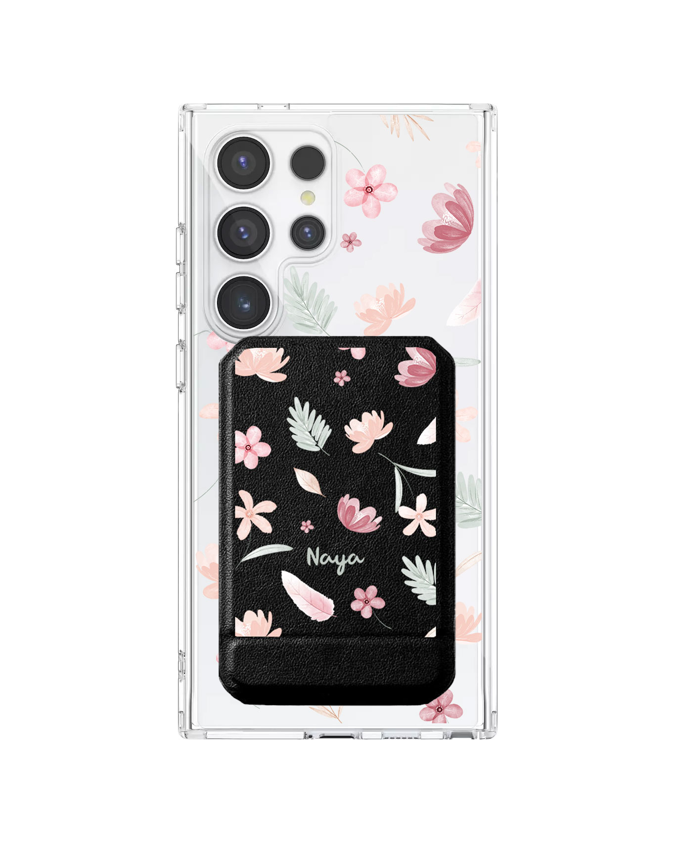 Android Magnetic Multifold Wallet - Wild Flower
