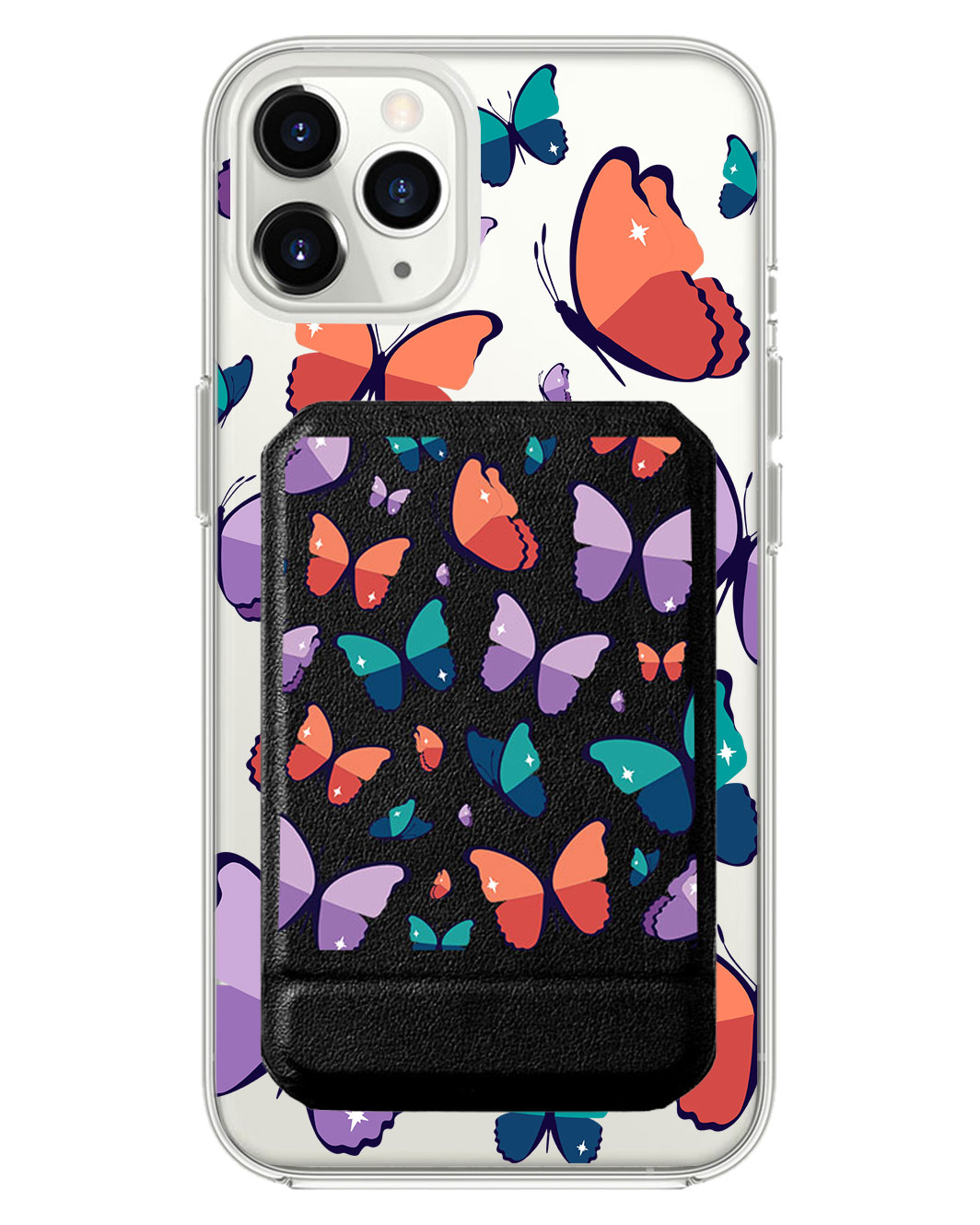 iPhone Magnetic Multifold Wallet - Butterfly