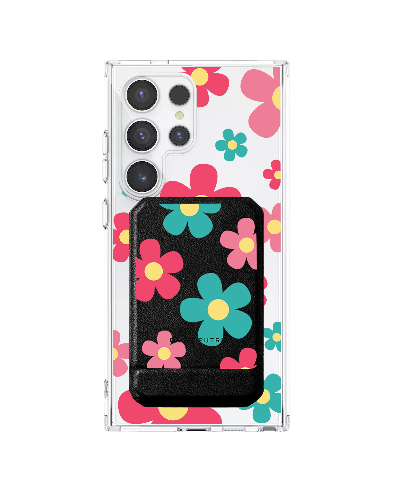 Android Magnetic Multifold Wallet - Daisy Delight 2.0