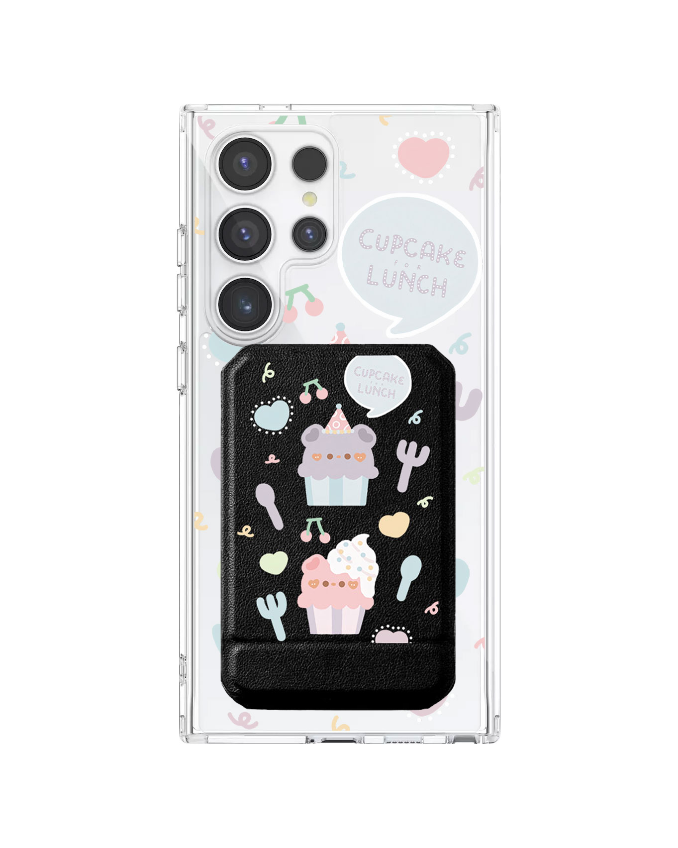 Android Magnetic Multifold Wallet - Cupcake
