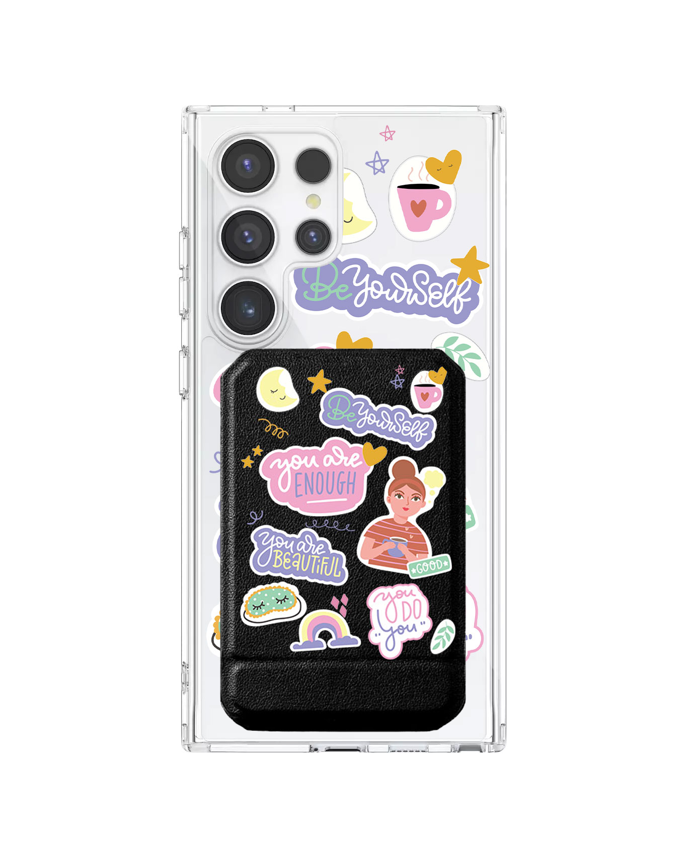 Android Magnetic Multifold Wallet - Be Yourself