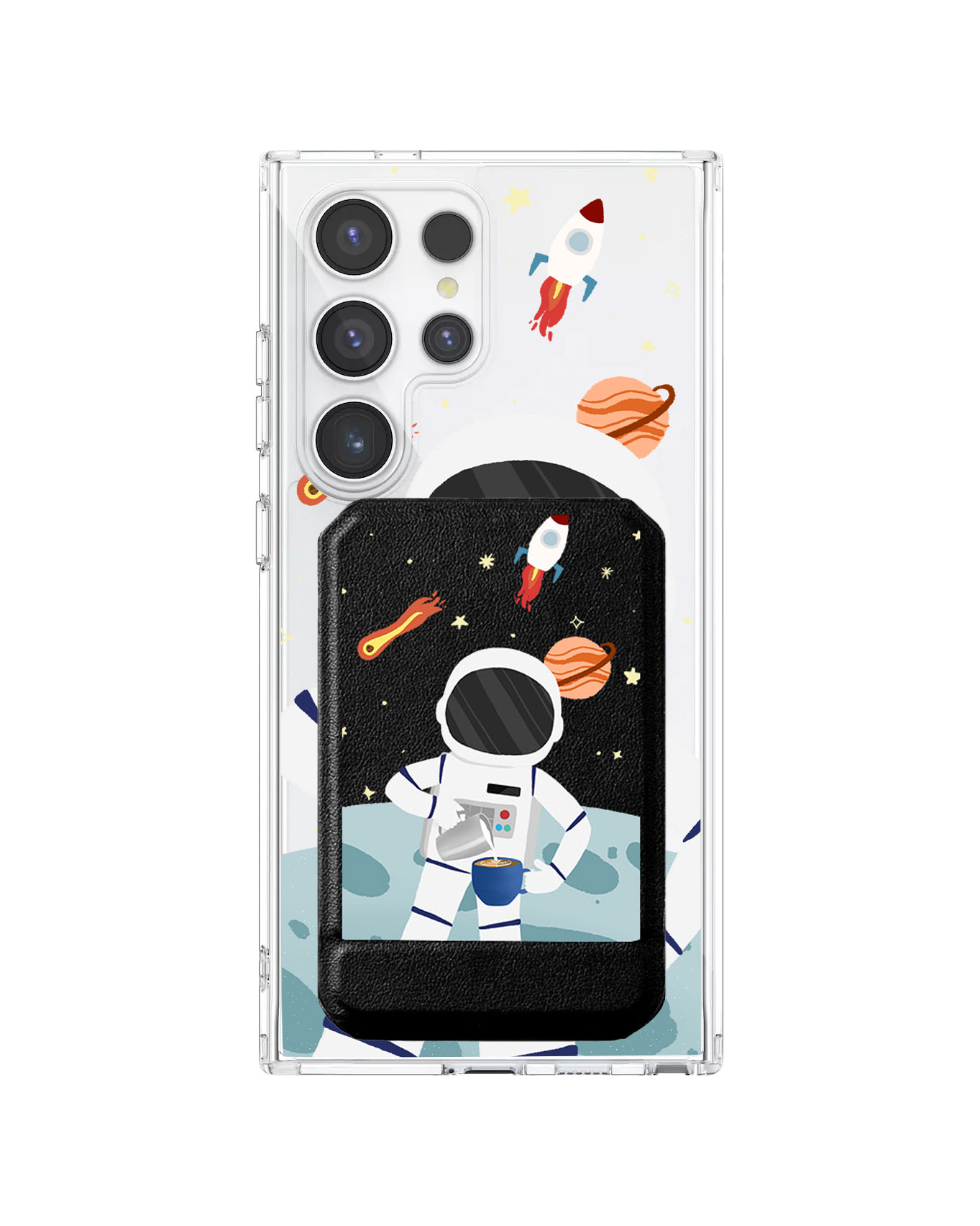 Android Magnetic Multifold Wallet - Baristronaut