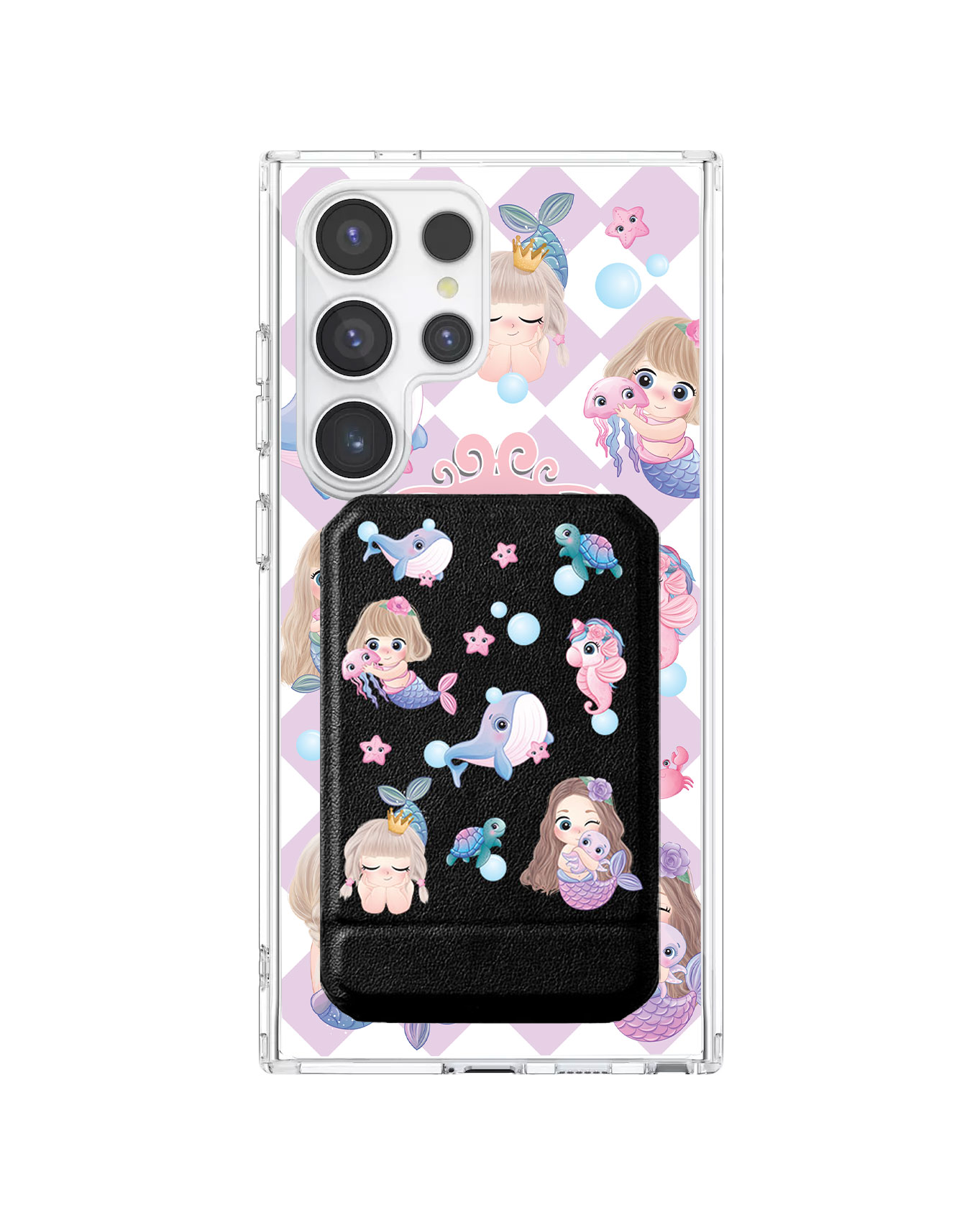 Android Magnetic Multifold Wallet - Little Mermaid