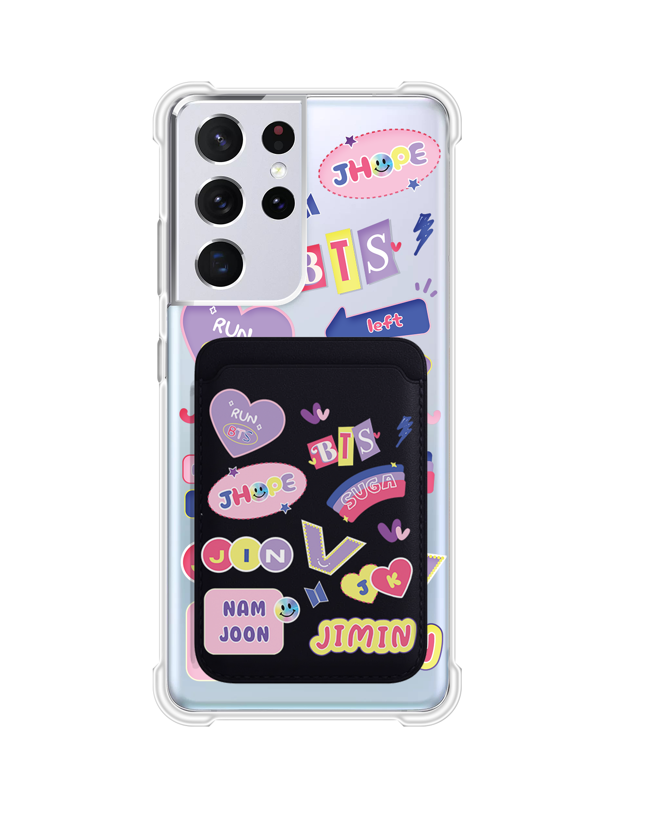 Android Magnetic Wallet Case - BTS Members