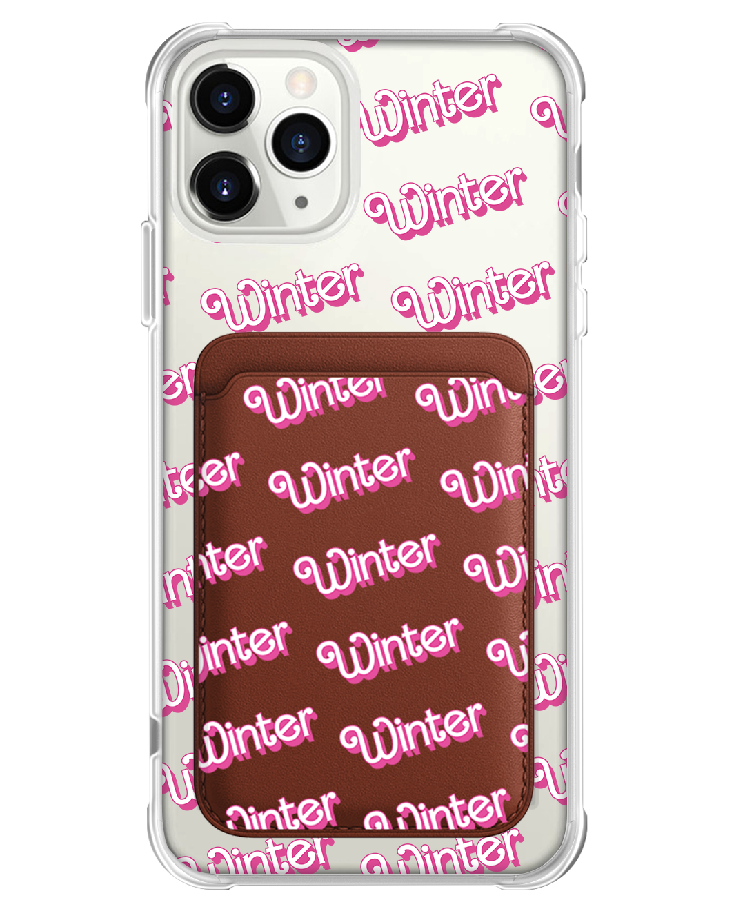 เคส iPhone แบบแม่เหล็กพร้อมกระเป๋าสตางค์ - Barbie Monogram
