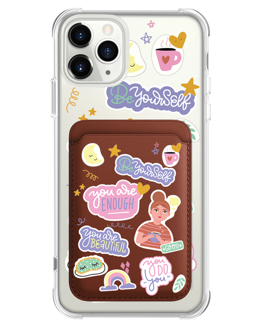 iPhone Magnetic Wallet Case - Be Yourself