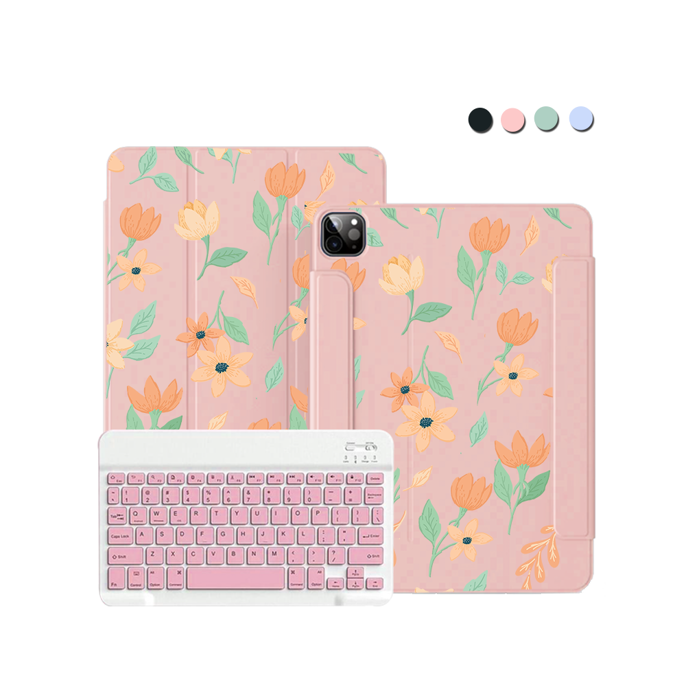 ฝาพับคีย์บอร์ดไร้สายสำหรับ iPad / Android - Birth Flower 4.0