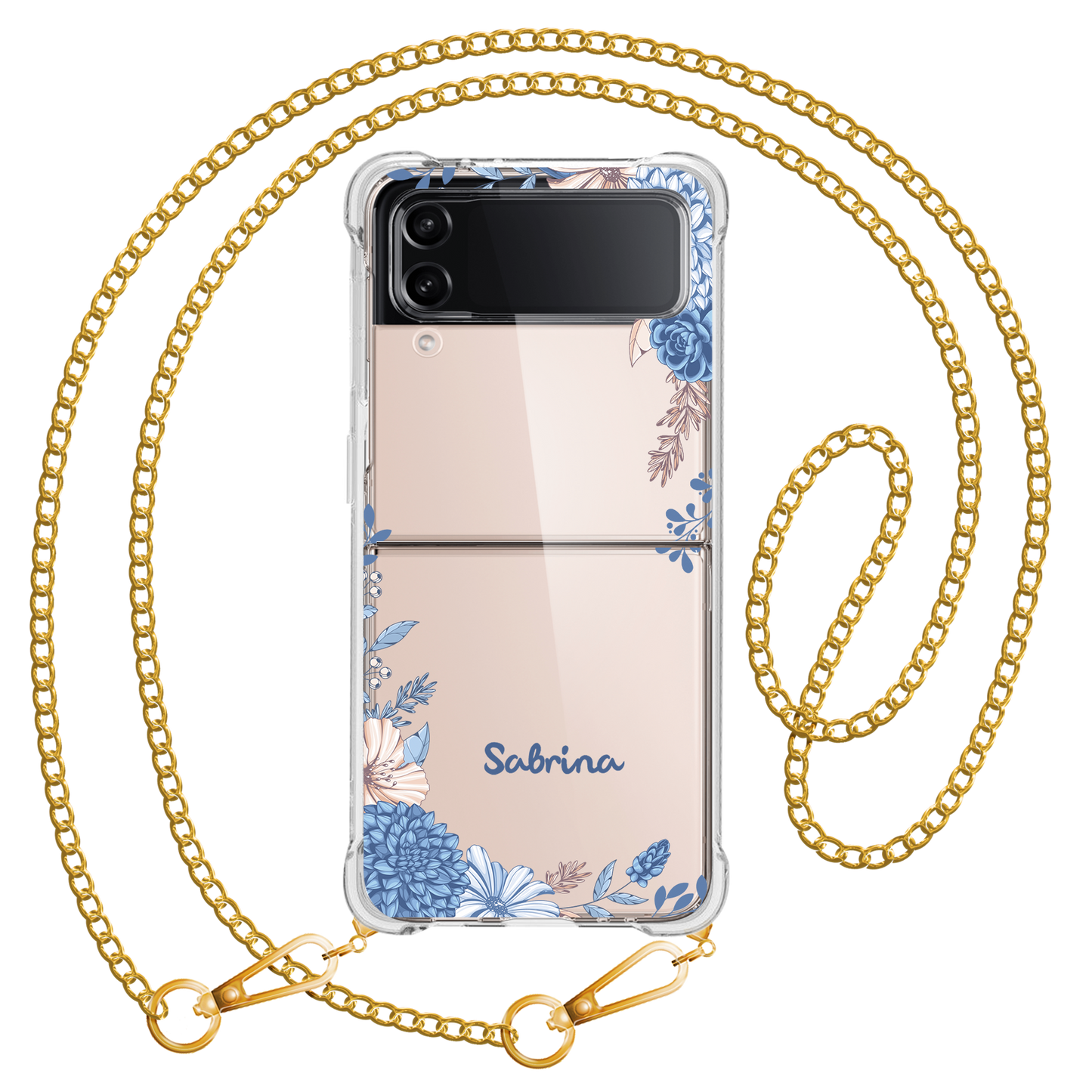 Android Flip / Fold Rearguard Hybrid - Blue Florals