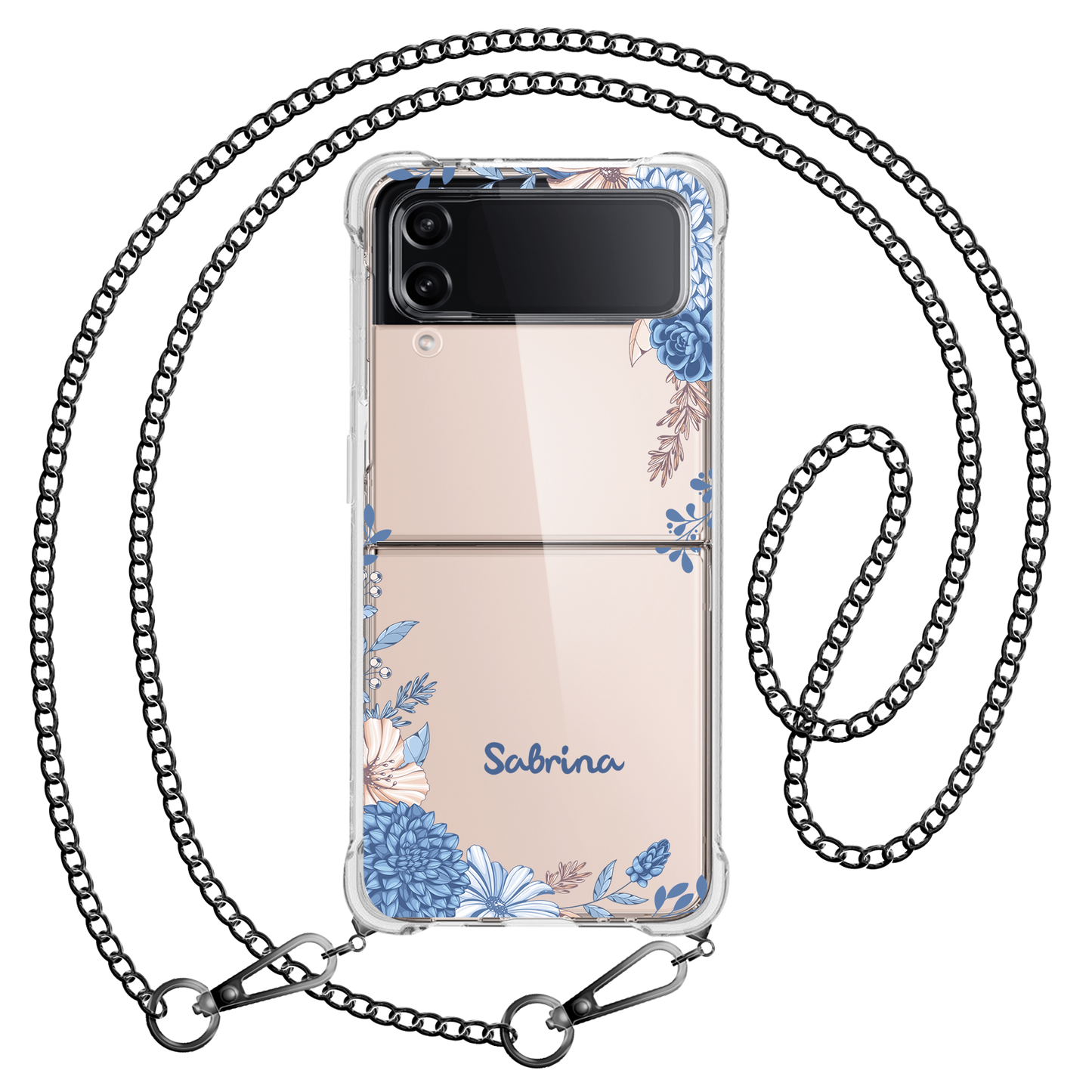 Android Flip / Fold Rearguard Hybrid - Blue Florals