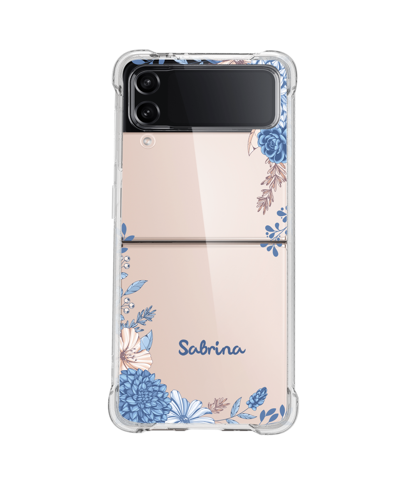Android Flip / Fold Rearguard Hybrid - Blue Florals