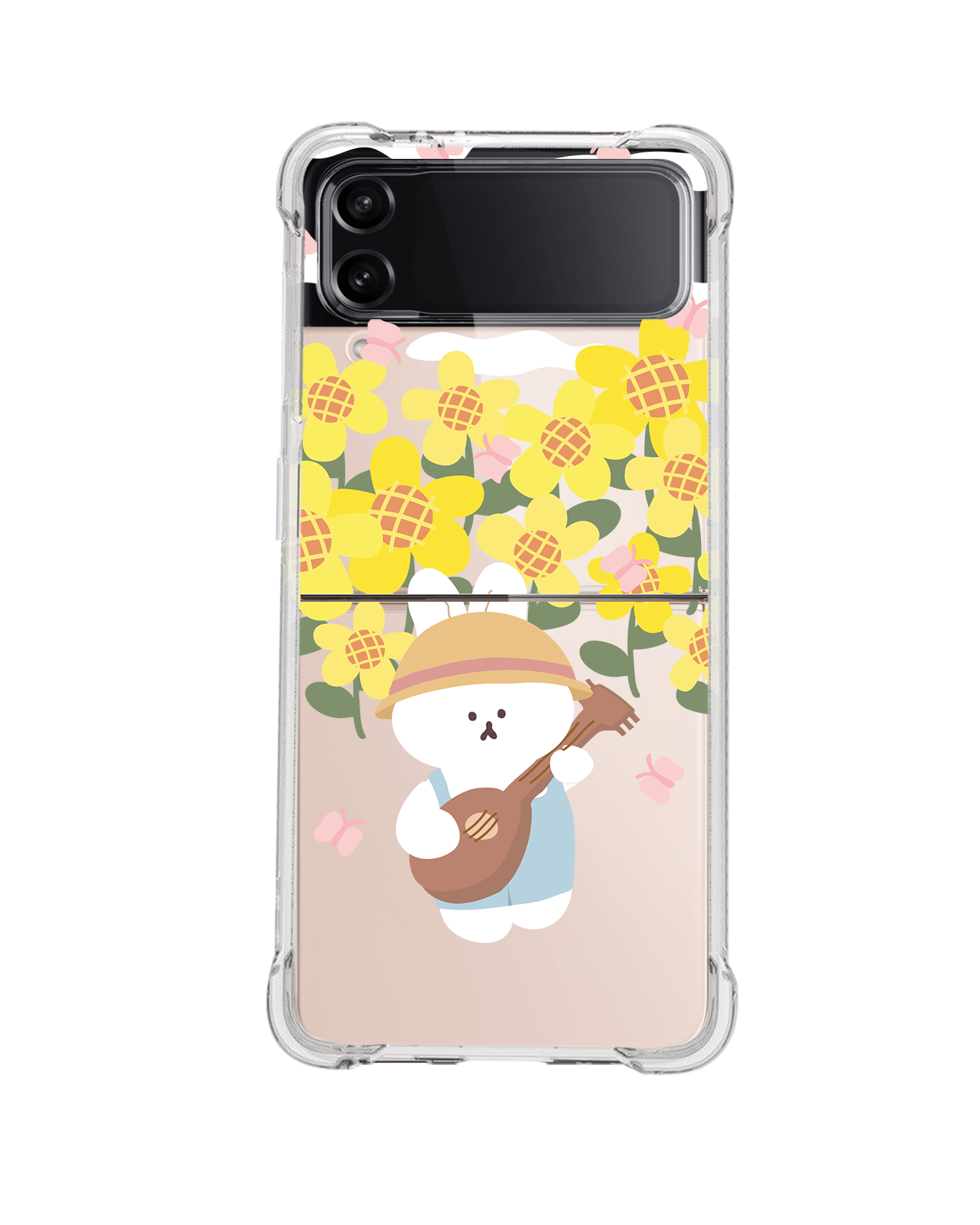 Android Flip / Fold Rearguard Hybrid - Bunny Ukulele