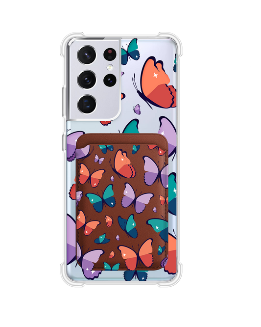 Android Magnetic Wallet Case - Butterfly