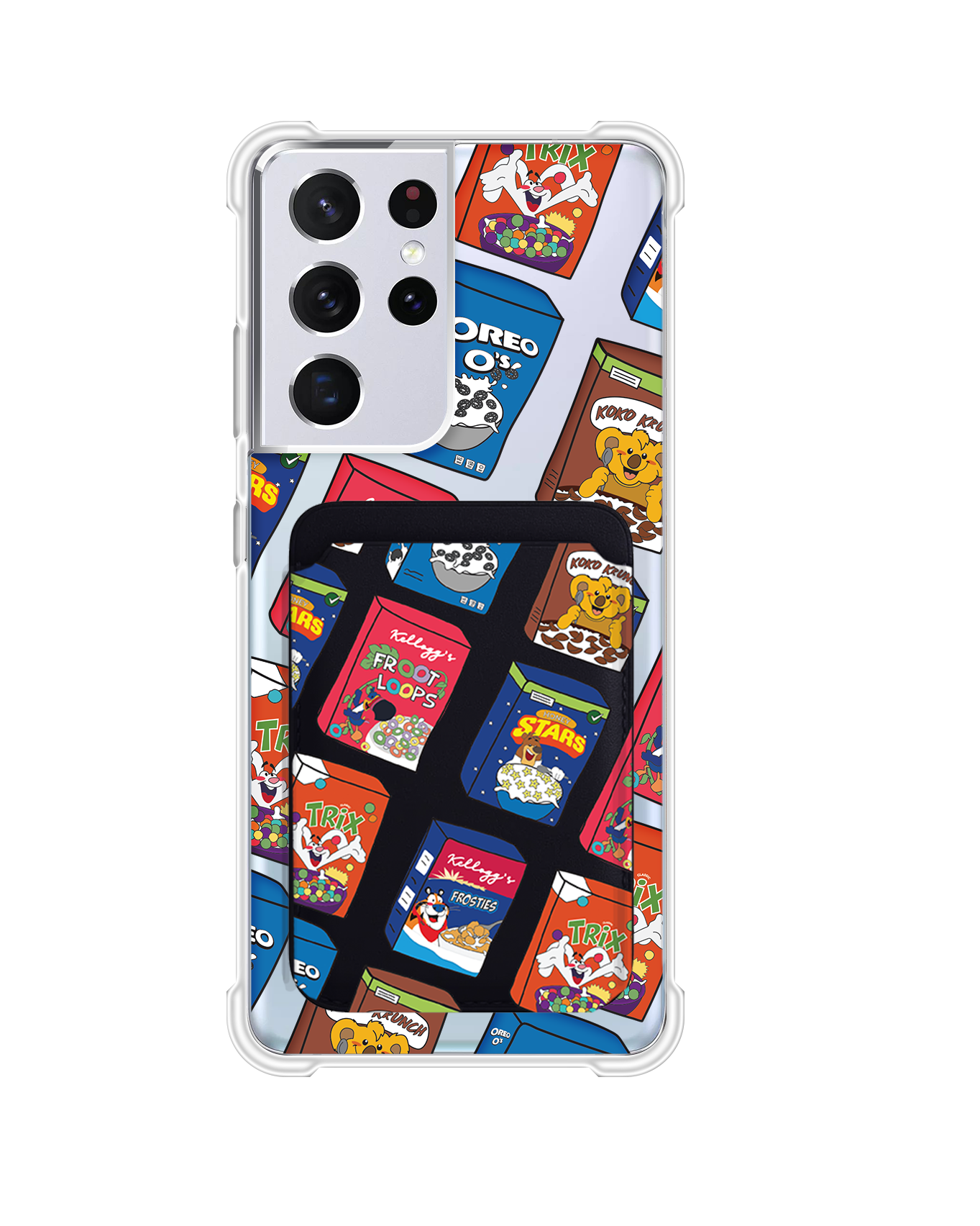 Android Magnetic Wallet Case - Cereal Boxes