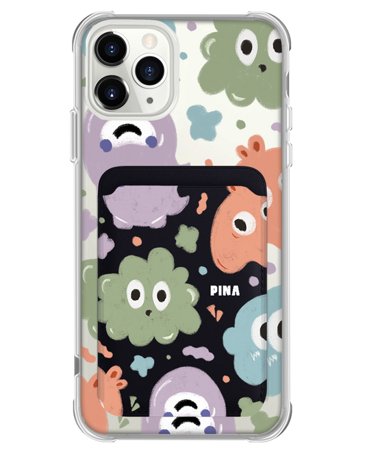 iPhone Magnetic Wallet Case - Cute Monster 2.0