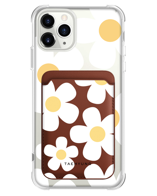 iPhone Magnetic Wallet Case - Daisy 1.0