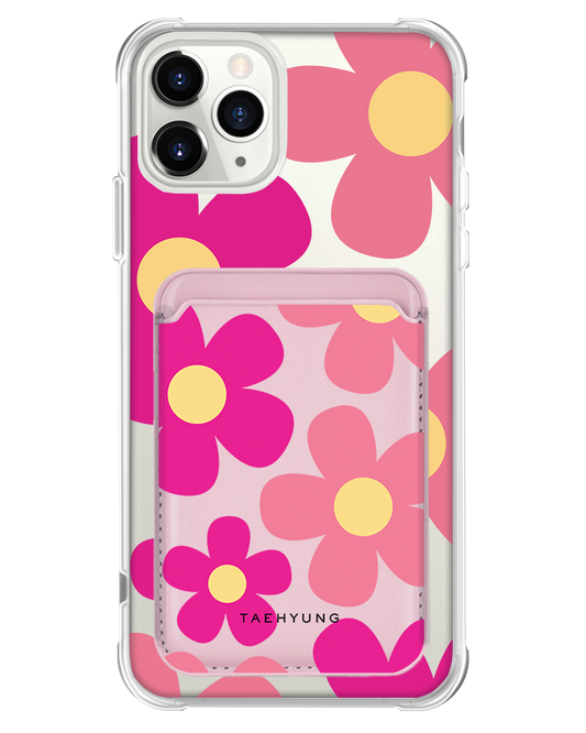 iPhone Magnetic Wallet Case - Daisy Delight