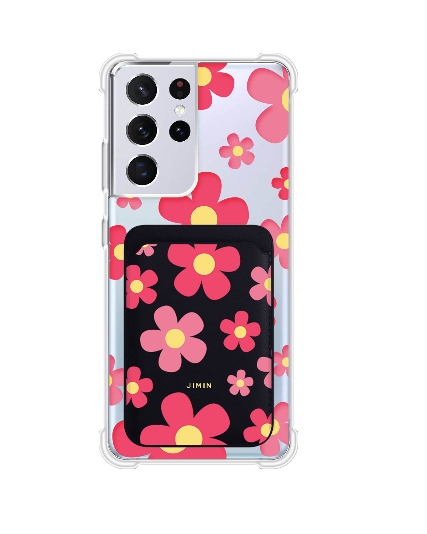 เคสกระเป๋าสตางค์แม่เหล็ก Android - Daisy Blush