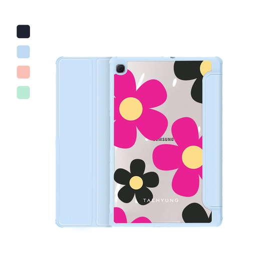 غطاء قابل للطي لجهاز Android Tab - وردي فاقع