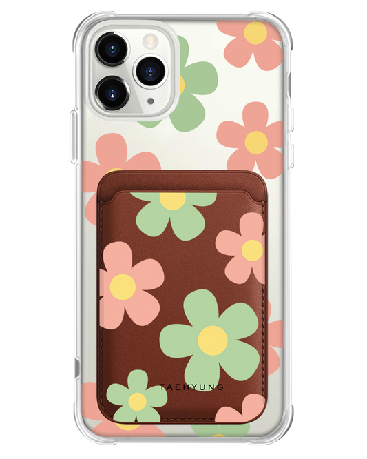 iPhone Magnetic Wallet Case - Daisy Spring