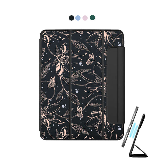 غطاء iPad قابل للفصل - رسمة زهرة وفراشة 1.0