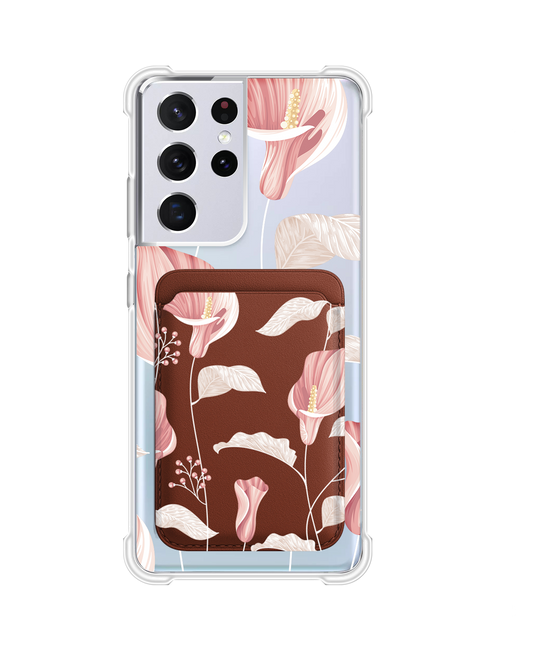 Android Magnetic Wallet Case - Easter Lily