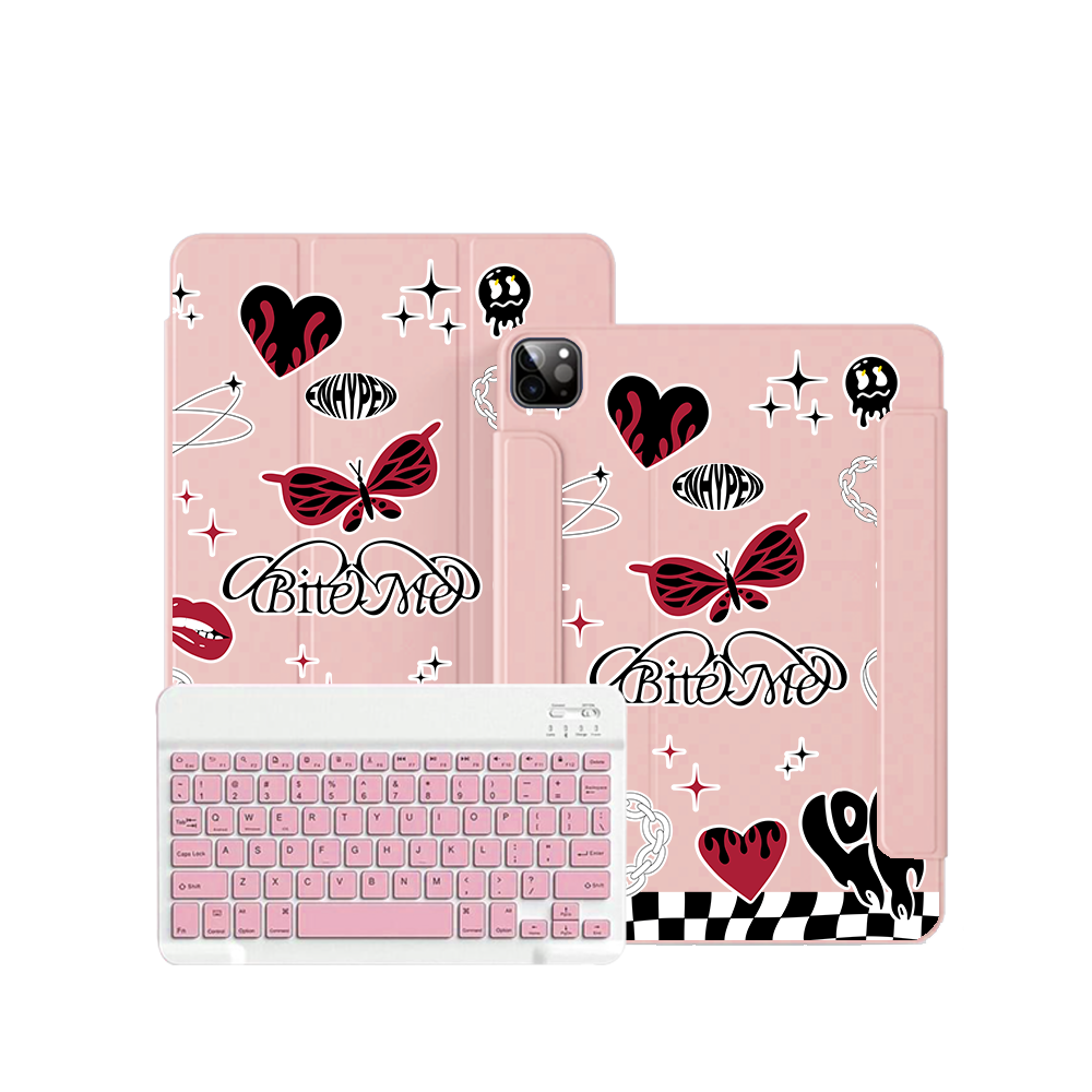 ฝาพับคีย์บอร์ดไร้สายสำหรับ iPad / Android - Enhypen Bite Me
