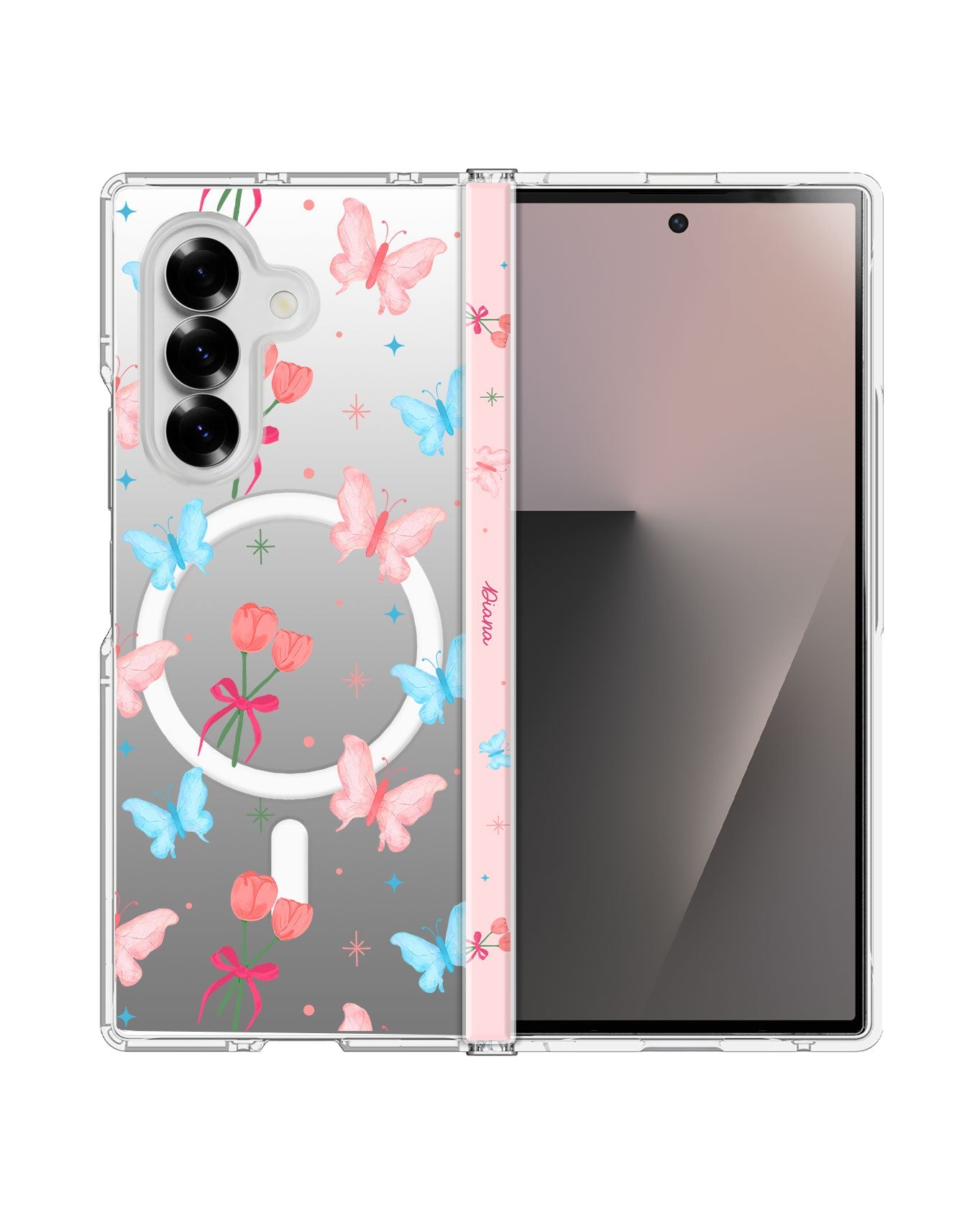 Android Flip / Fold Rearguard Hinge - Coquette Butterfly