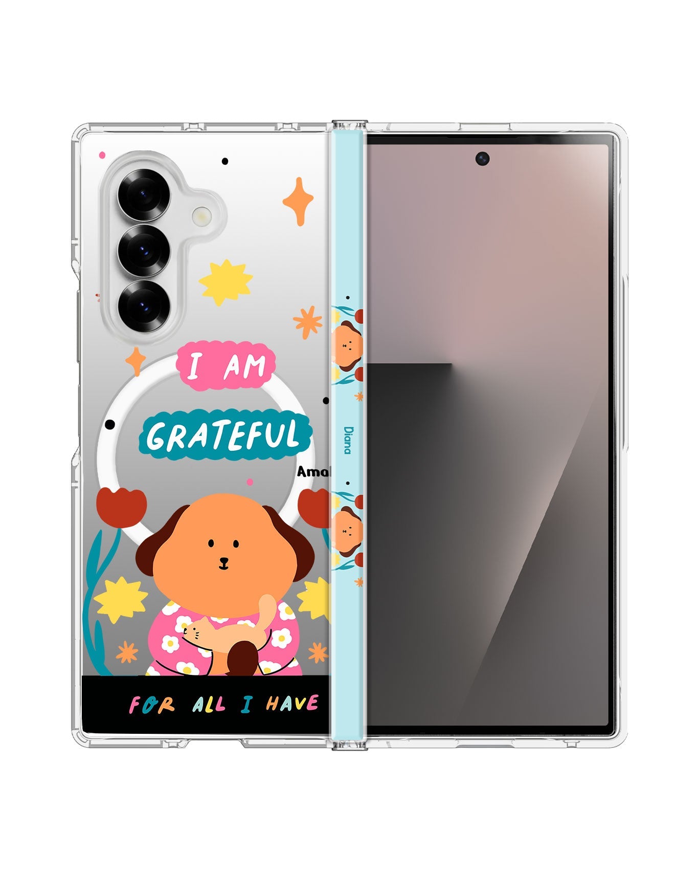 Android Flip / Fold Rearguard Hinge - Kiku and the Cat