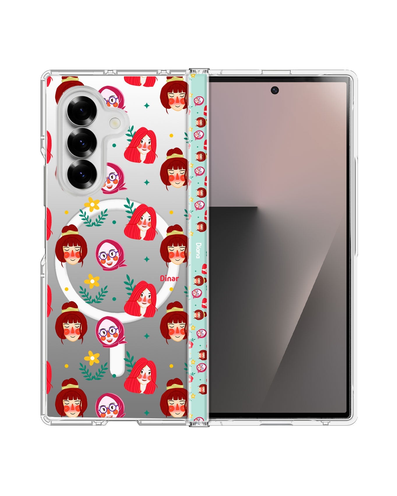 Android Flip / Fold Rearguard Hinge - Lovely Faces