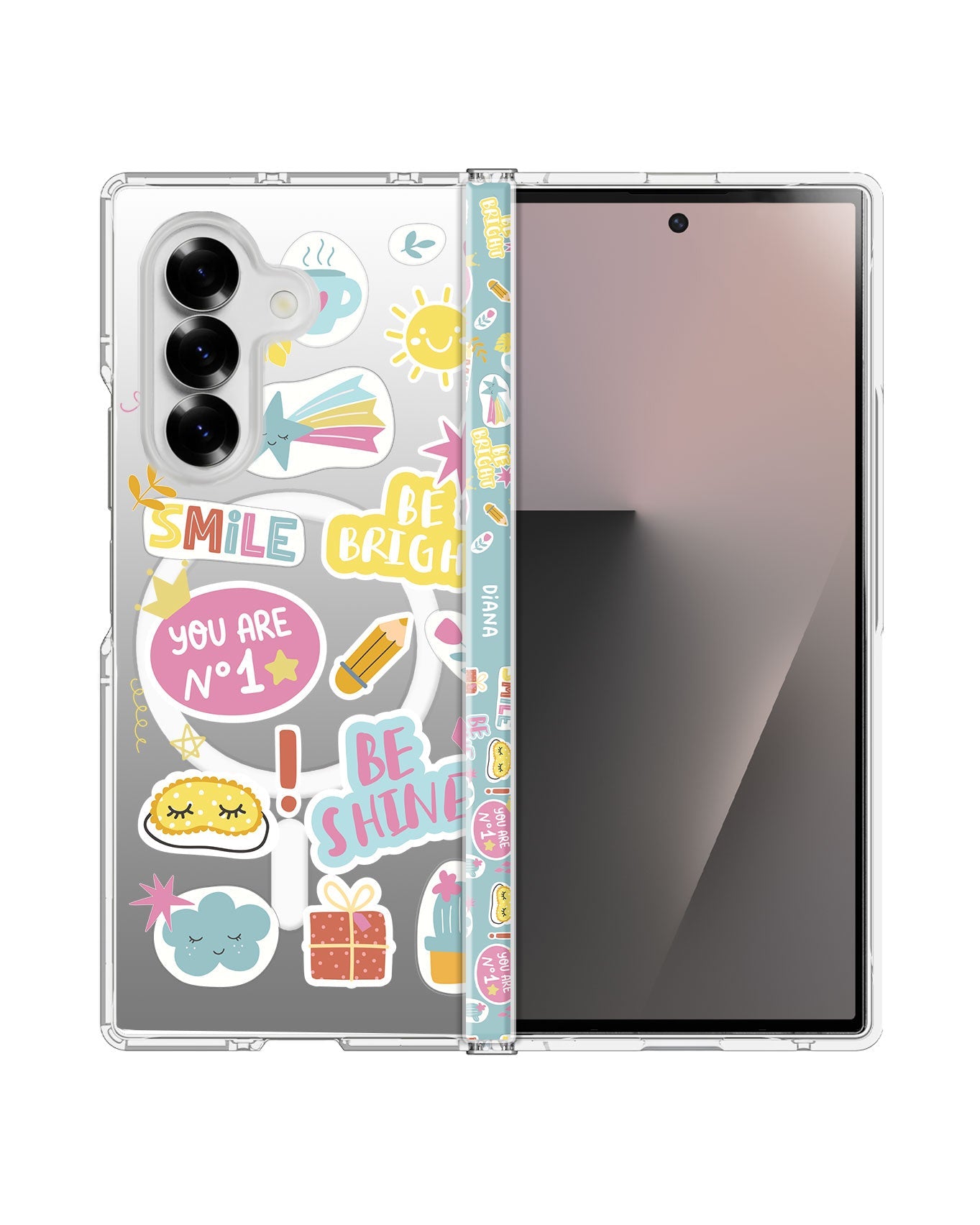 Android Flip / Fold Rearguard Hinge - Self Love Sticker Pack 3.0