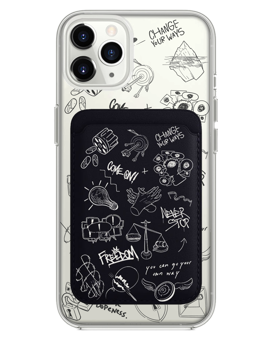 iPhone Magnetic Wallet Case - Freedom