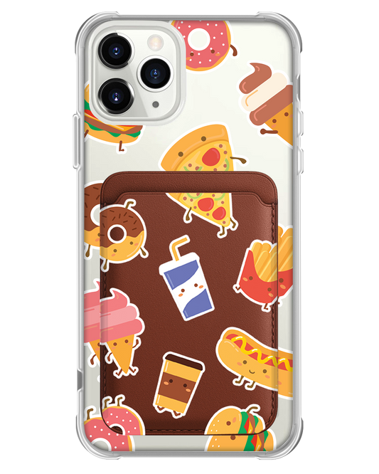 حافظة محفظة مغناطيسية للآيفون - فاست فودز