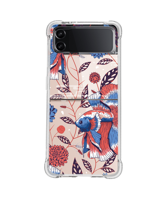 Android Flip / Fold Rearguard Hybrid - Fish & Floral 2.0