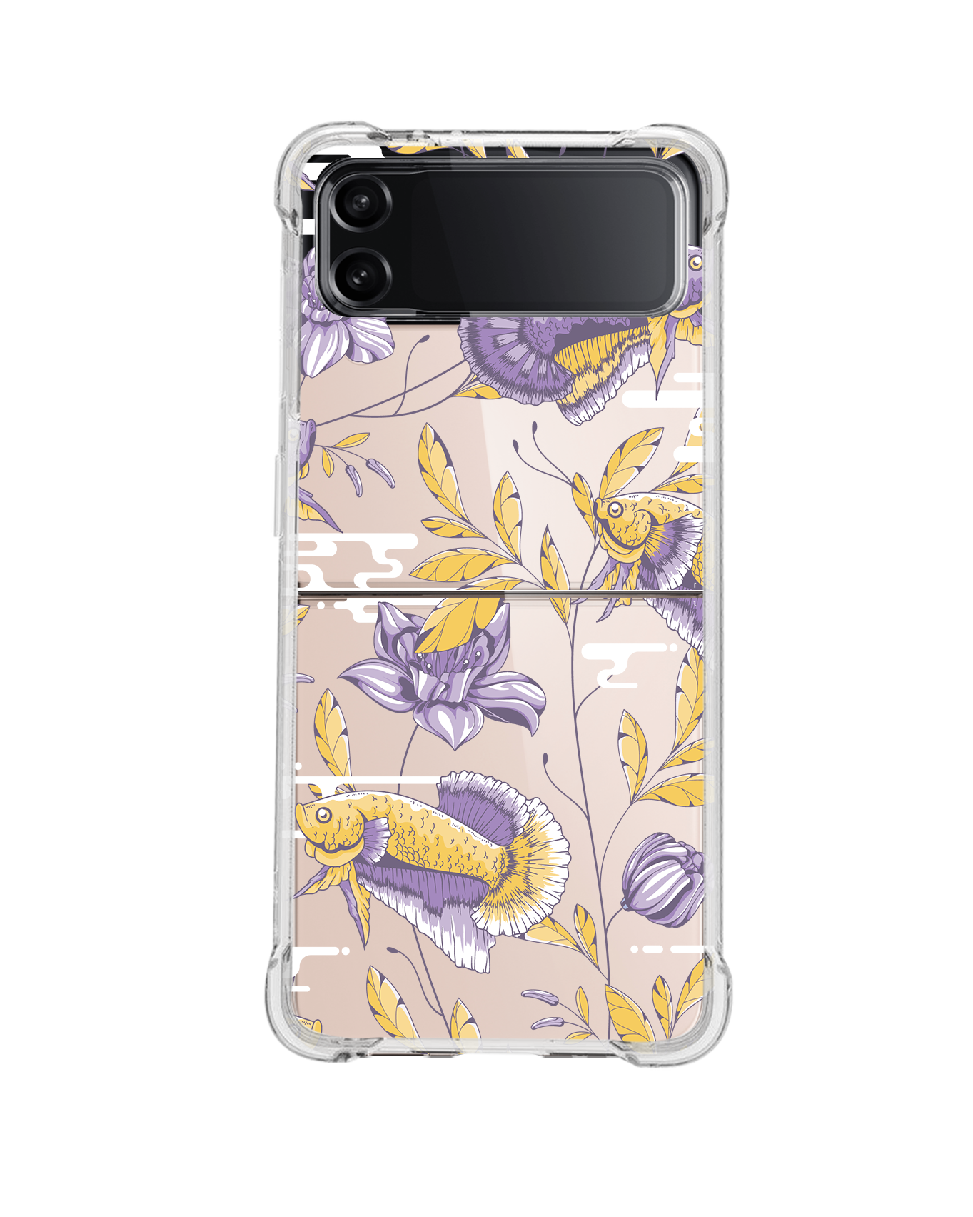 Android Flip / Fold Rearguard Hybrid - Fish & Floral 5.0