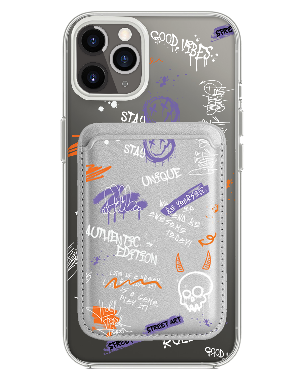 iPhone Magnetic Wallet Case - Graffiti 1.0
