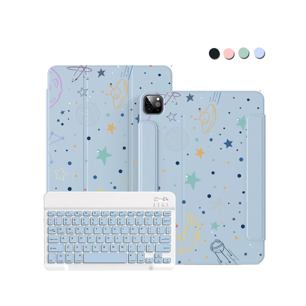 ฝาพับคีย์บอร์ดไร้สายสำหรับ iPad / Android - Galaxy