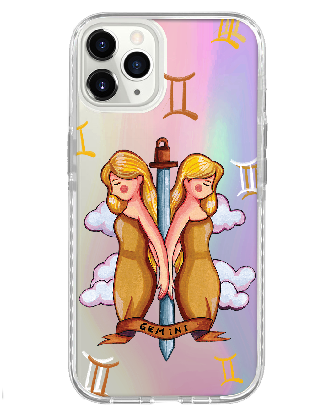 حماية خلفية لجهاز iPhone Holo - Gemini 2.0