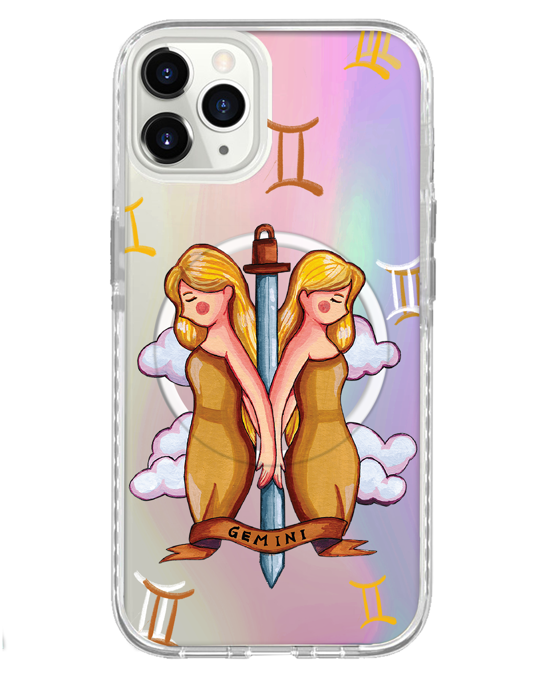 حماية خلفية لجهاز iPhone Holo - Gemini 2.0