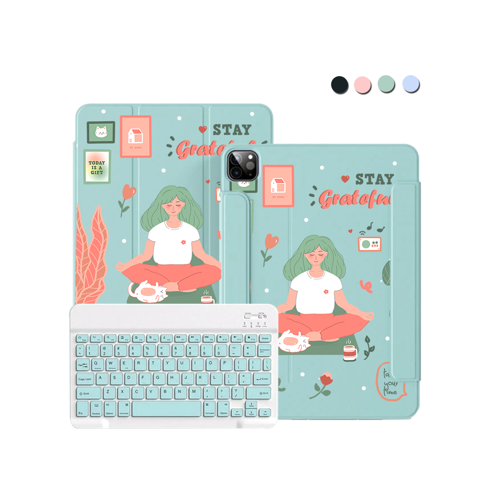 ฝาพับคีย์บอร์ดไร้สายสำหรับ iPad / Android - Grateful