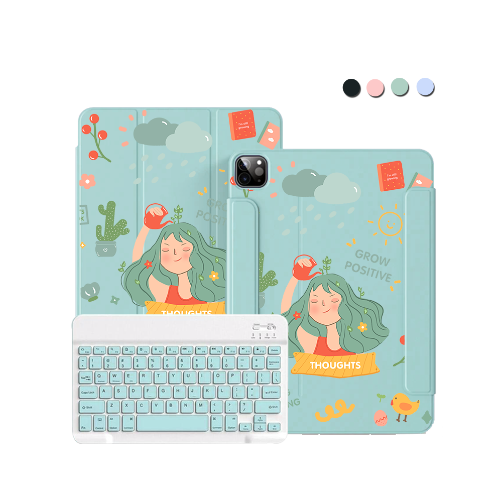 ฝาพับคีย์บอร์ดไร้สายสำหรับ iPad / Android - Grow