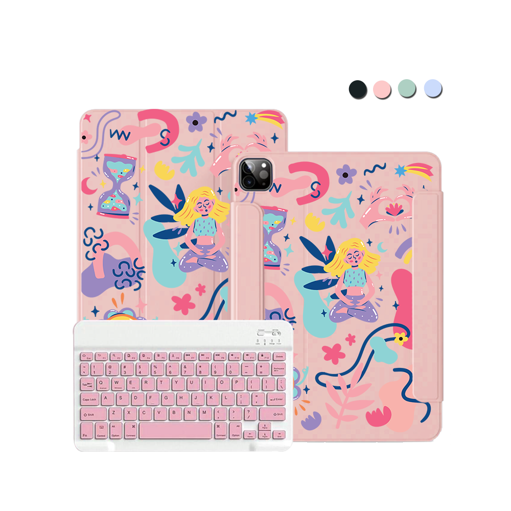 ฝาพับคีย์บอร์ดไร้สายสำหรับ iPad / Android - เฮเทอร์