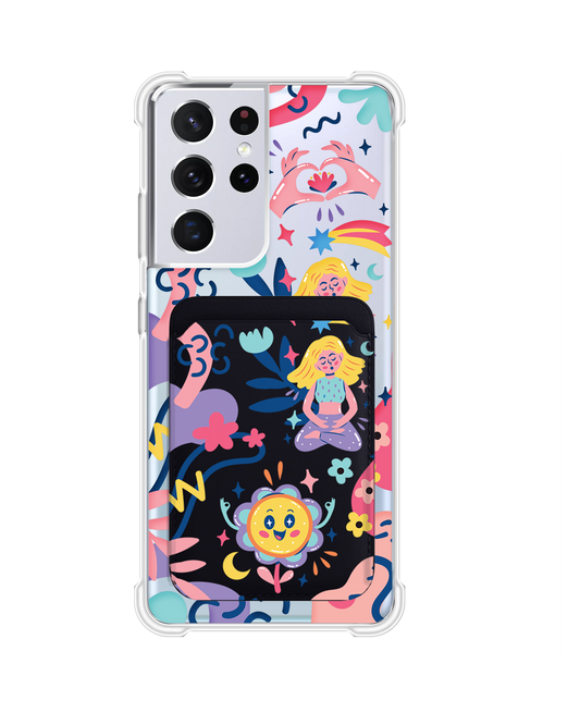 Android Magnetic Wallet Case - Heather