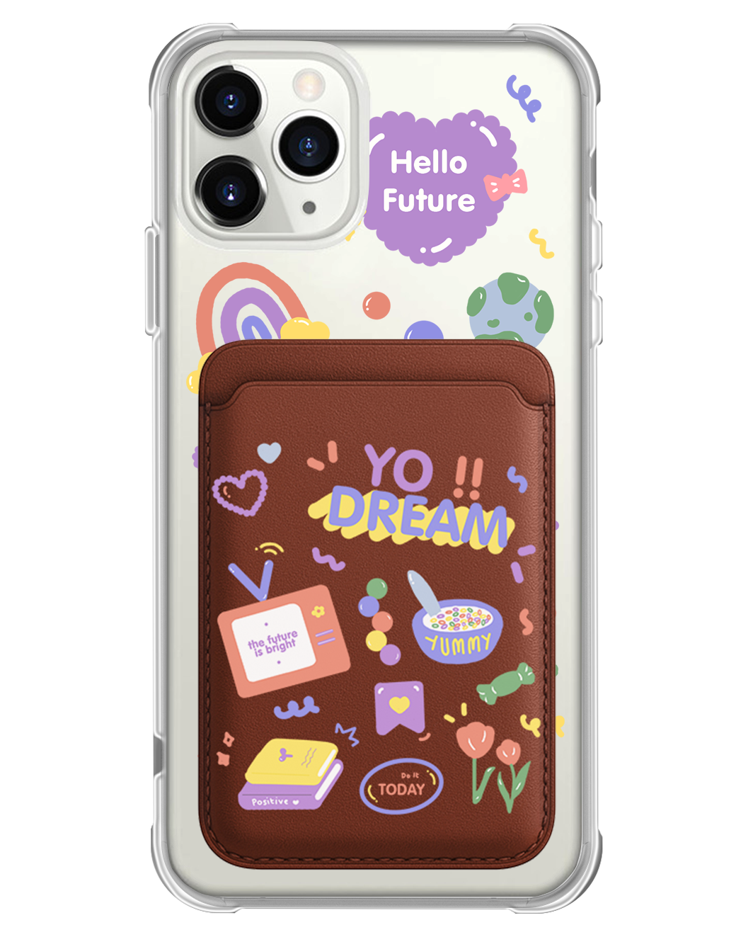 iPhone Magnetic Wallet Case - Hello Future