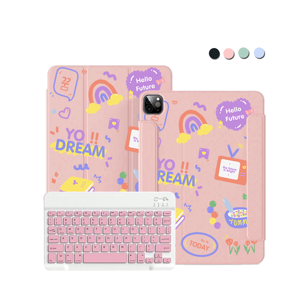 ฝาพับคีย์บอร์ดไร้สายสำหรับ iPad / Android Tab - Hello Future