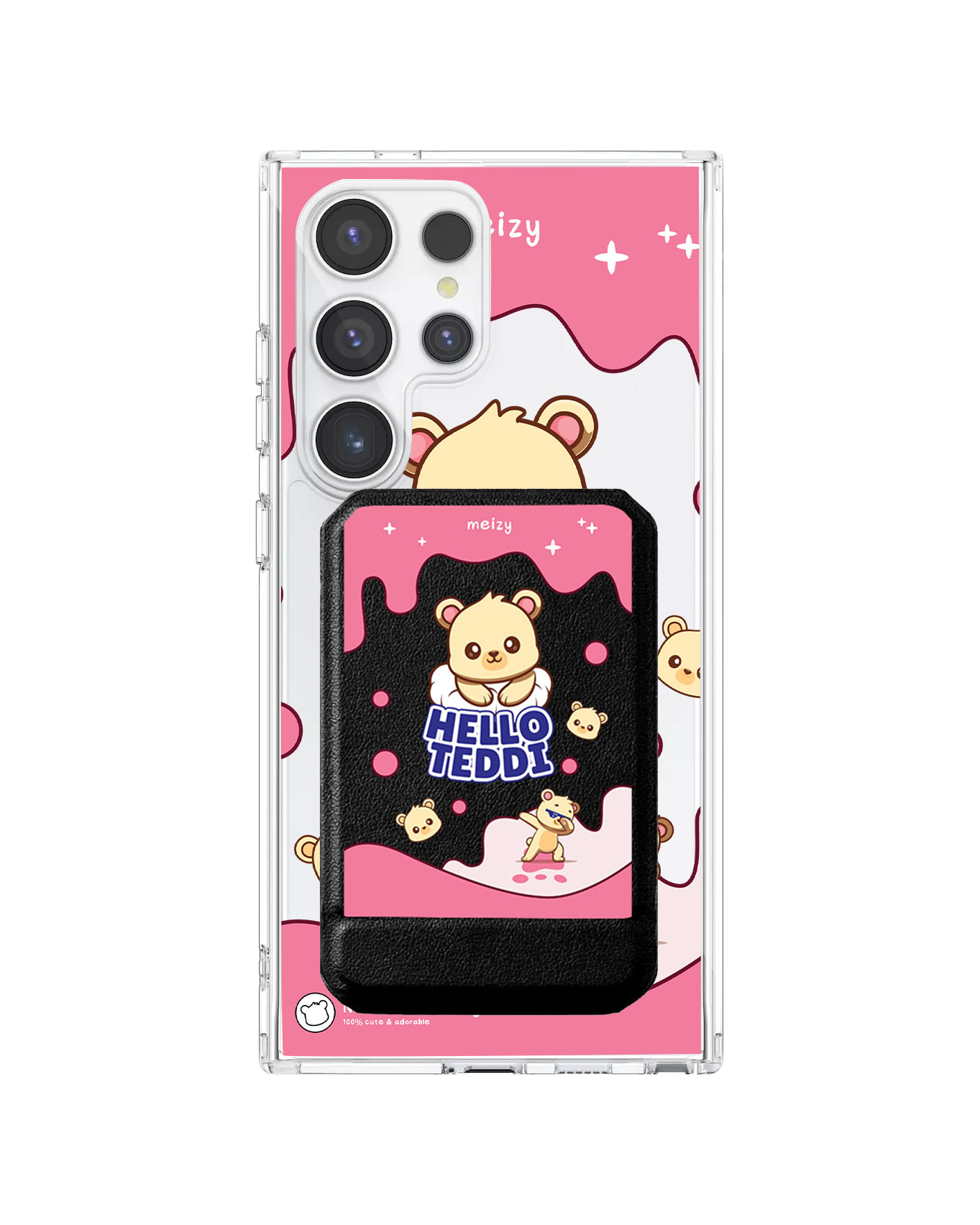 Android Magnetic Multifold Wallet - Hello Teddy 2.0