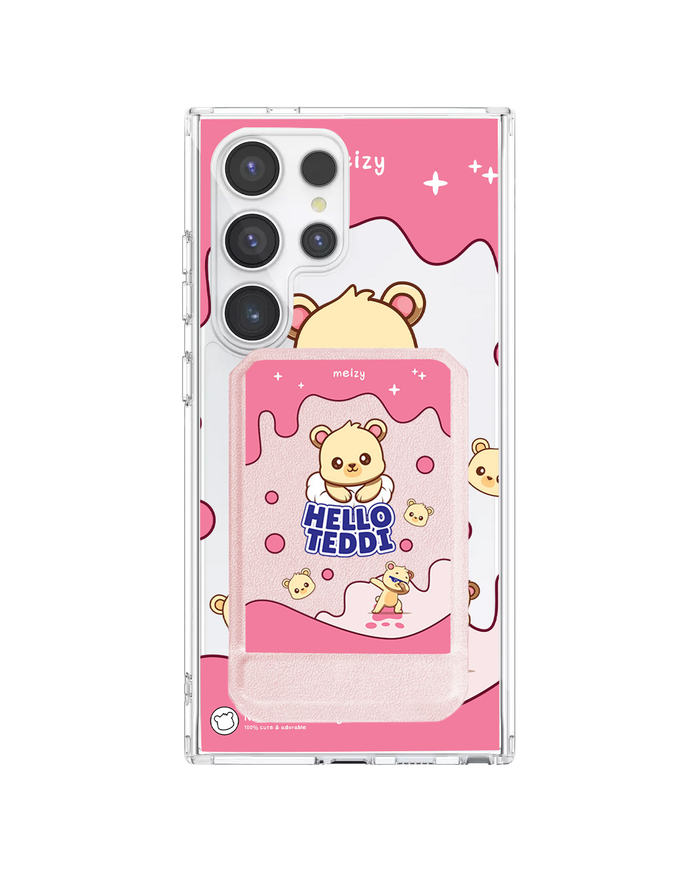 Android Magnetic Multifold Wallet - Hello Teddy 2.0