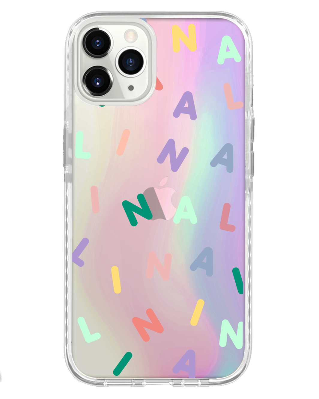 واقي خلفي لهاتف iPhone Holo - Monogram 2.0 Rainbow
