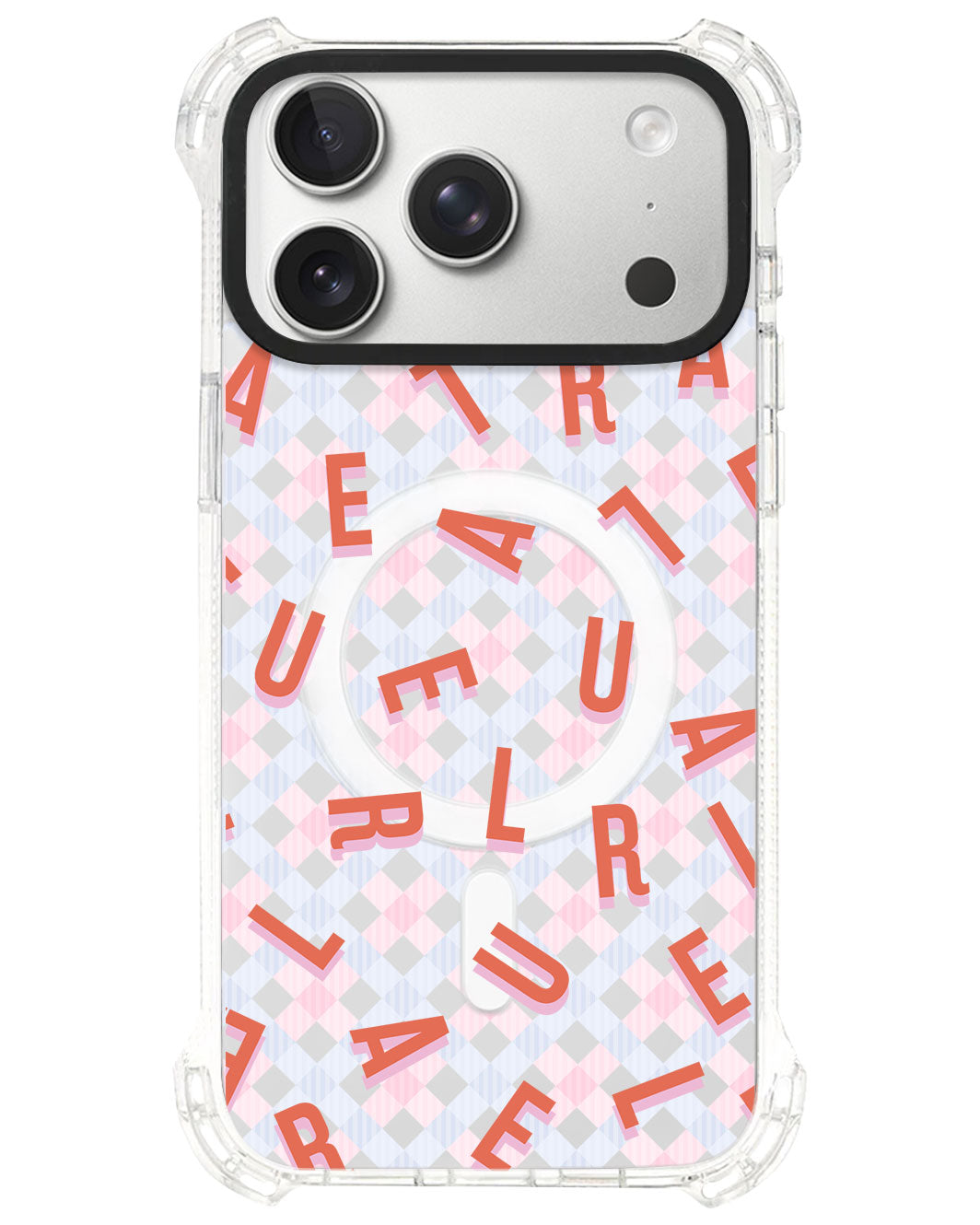 iPhone Rearguard UltimateS⁴ - CUSTOM MONOGRAM 1.0 Coral