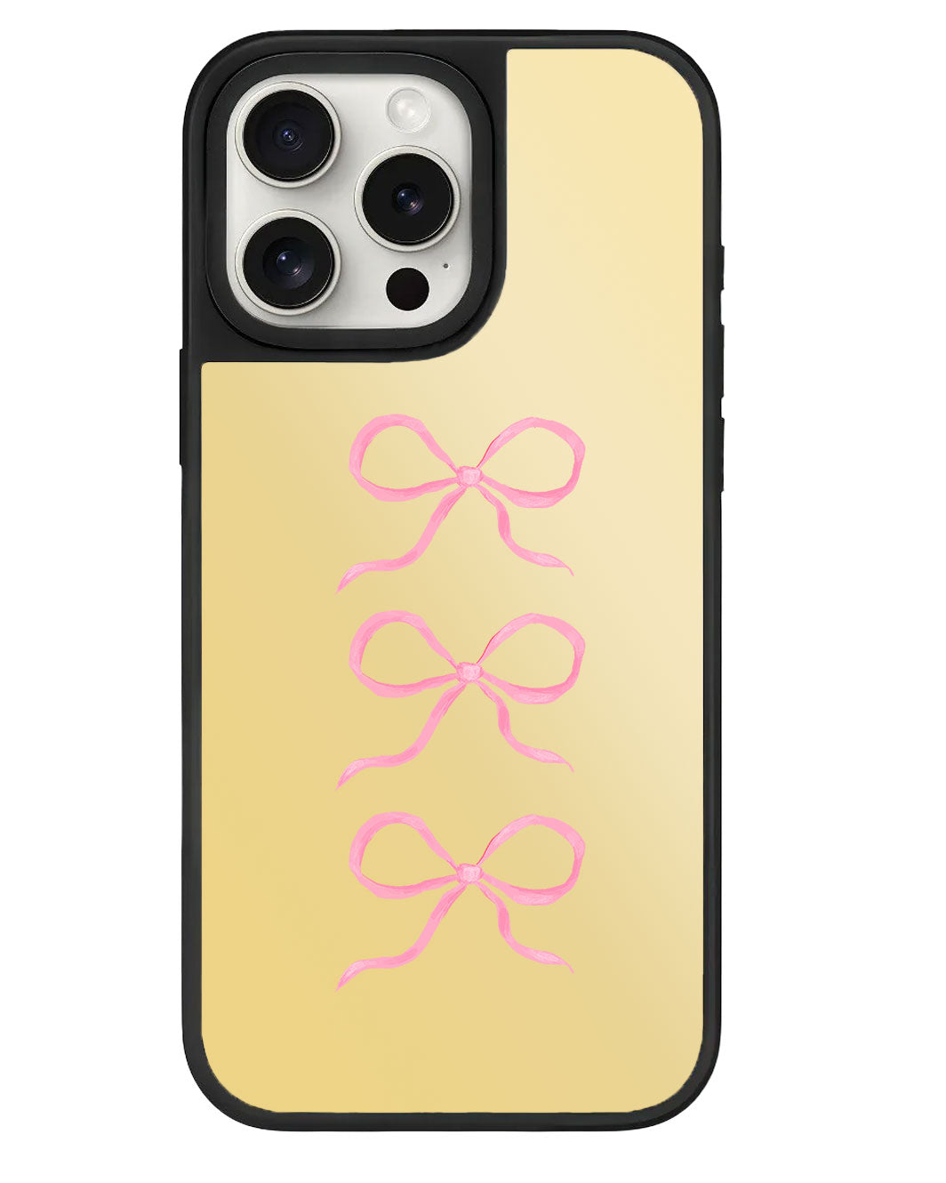 ที่จับกระจกสำหรับ iPhone - Coquette Triple Bow